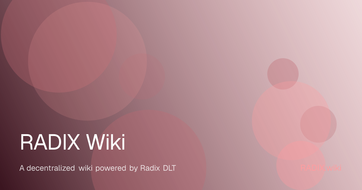 RADIX Wiki | RADIX Wiki